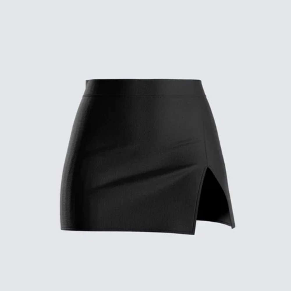 Finesse Kimmy Black Mini Skirt